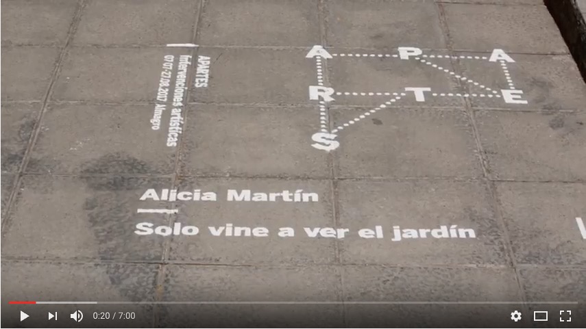 Apartes. Artistics Interventions in Almagro